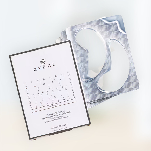 Avant New Hydra-Bright Collagen Eye Restoring Pads 3 pairs - Picture 1 of 9
